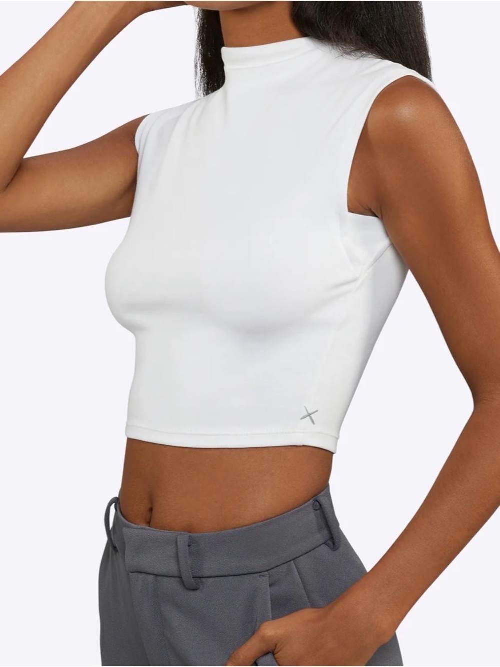 Cuts Sleeveless Tomboy Tee - Picture 2 of 8